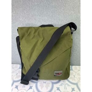 VTG Tom Bihn Cafe Messenger Bag Olive Green Ballistic Nylon Portable Culture USA